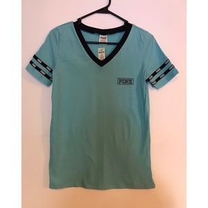PINK VS Blue & Black Short Sleeve Shirt